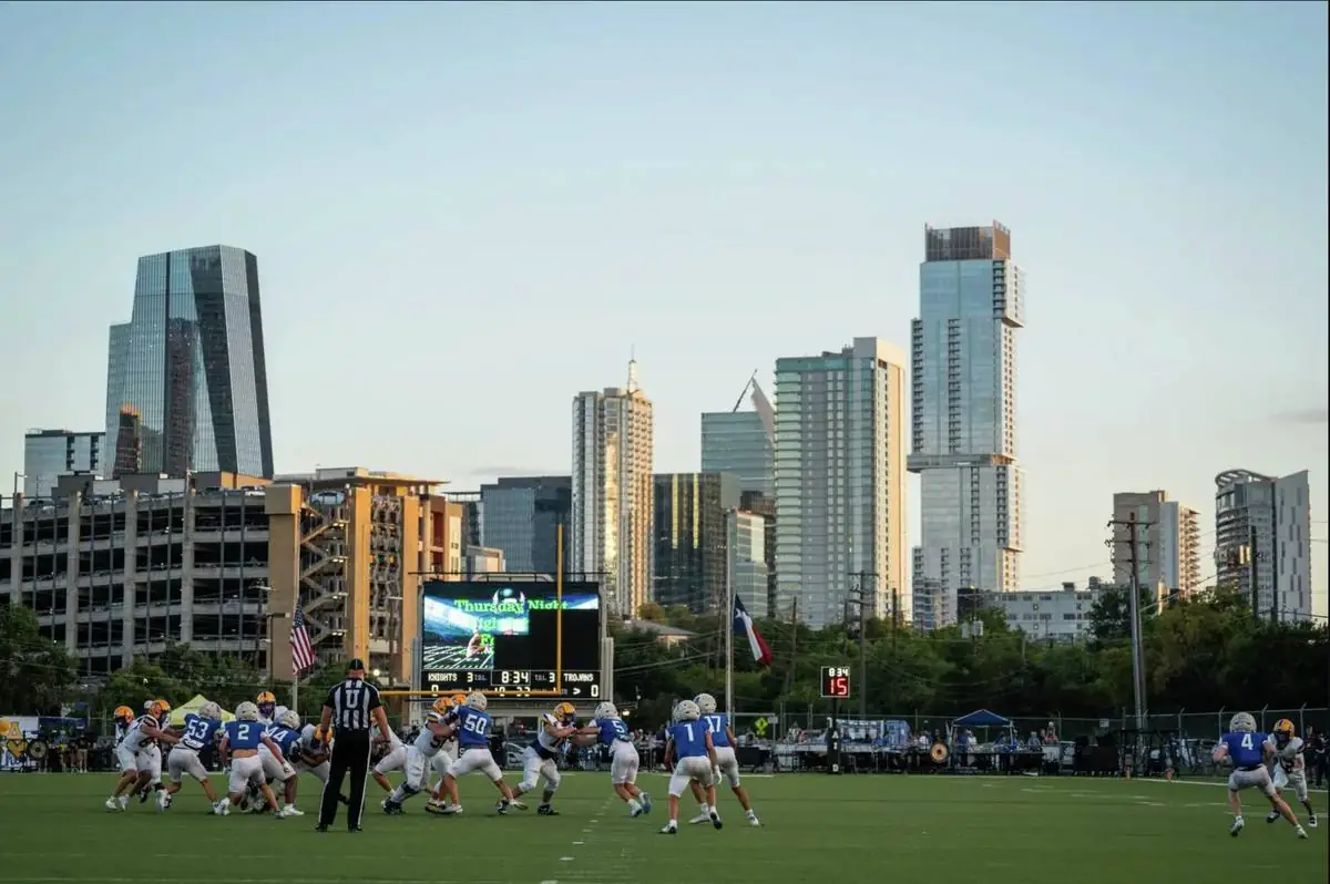 House Park with the Austin skyline